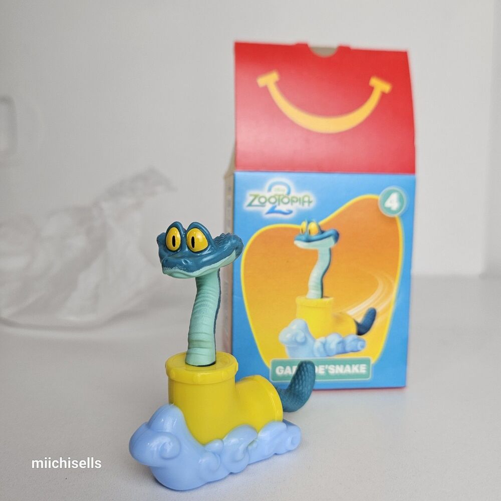 NEW Disney Zootopia 2 Toy McDonald's Happy Meal Toy #4 Gary De'Snake